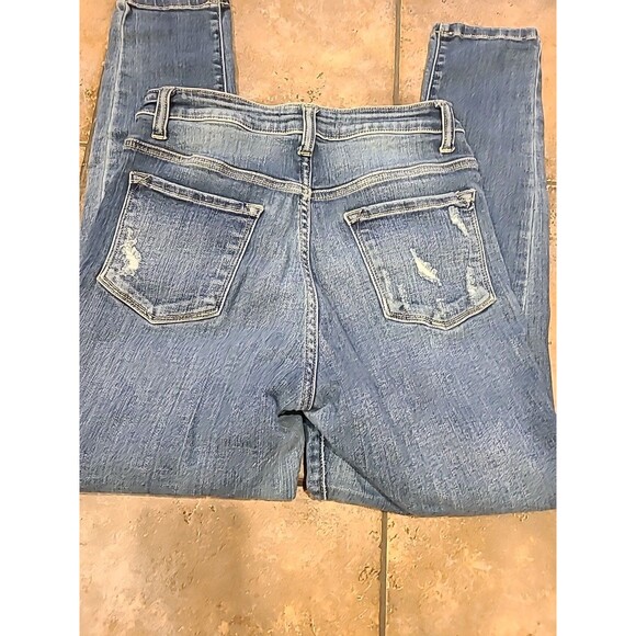 Kancan Jeans Womens Size 28 Skinny Distressed Cropped Jeans Womens Size 28 - Picture 8 of 10